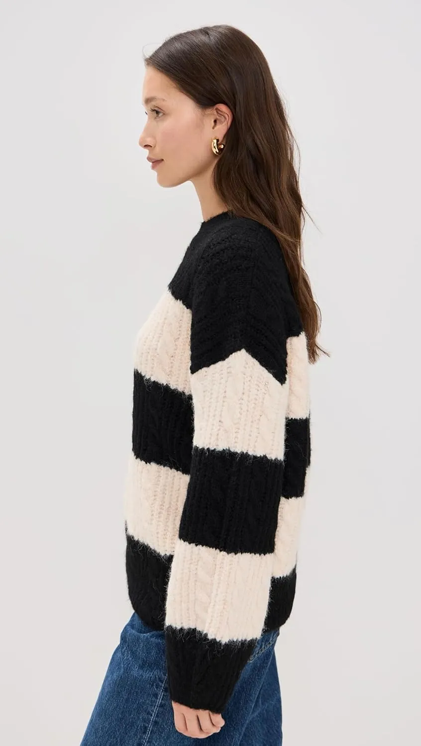 endless rose Women's Striped Chunky Sweater
