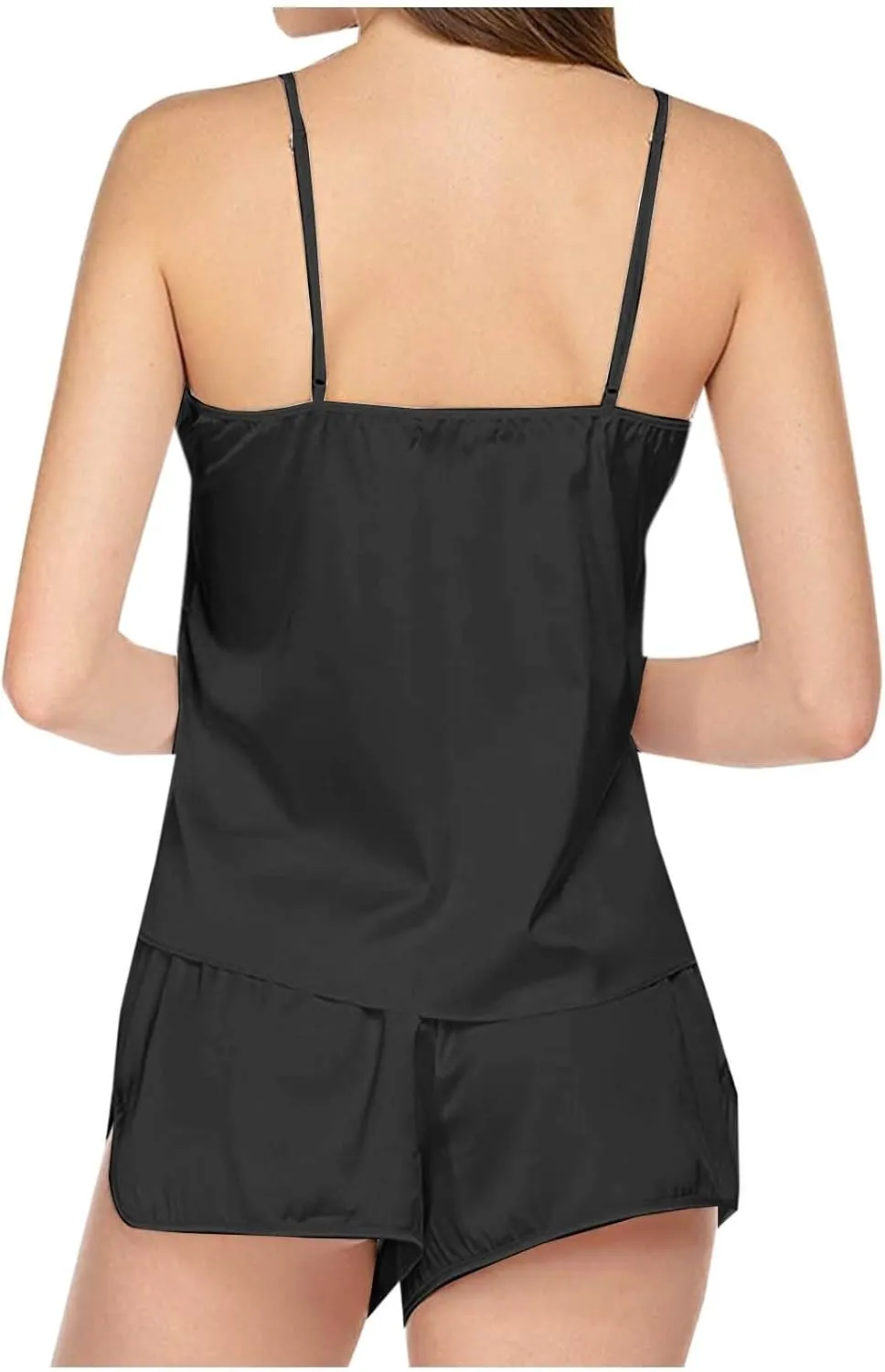 Fall Clothing Pajamas Set V Neck Lace Camisole Undershirt Sleeveless Shorts Women's Trendy Outfits For Women 2024