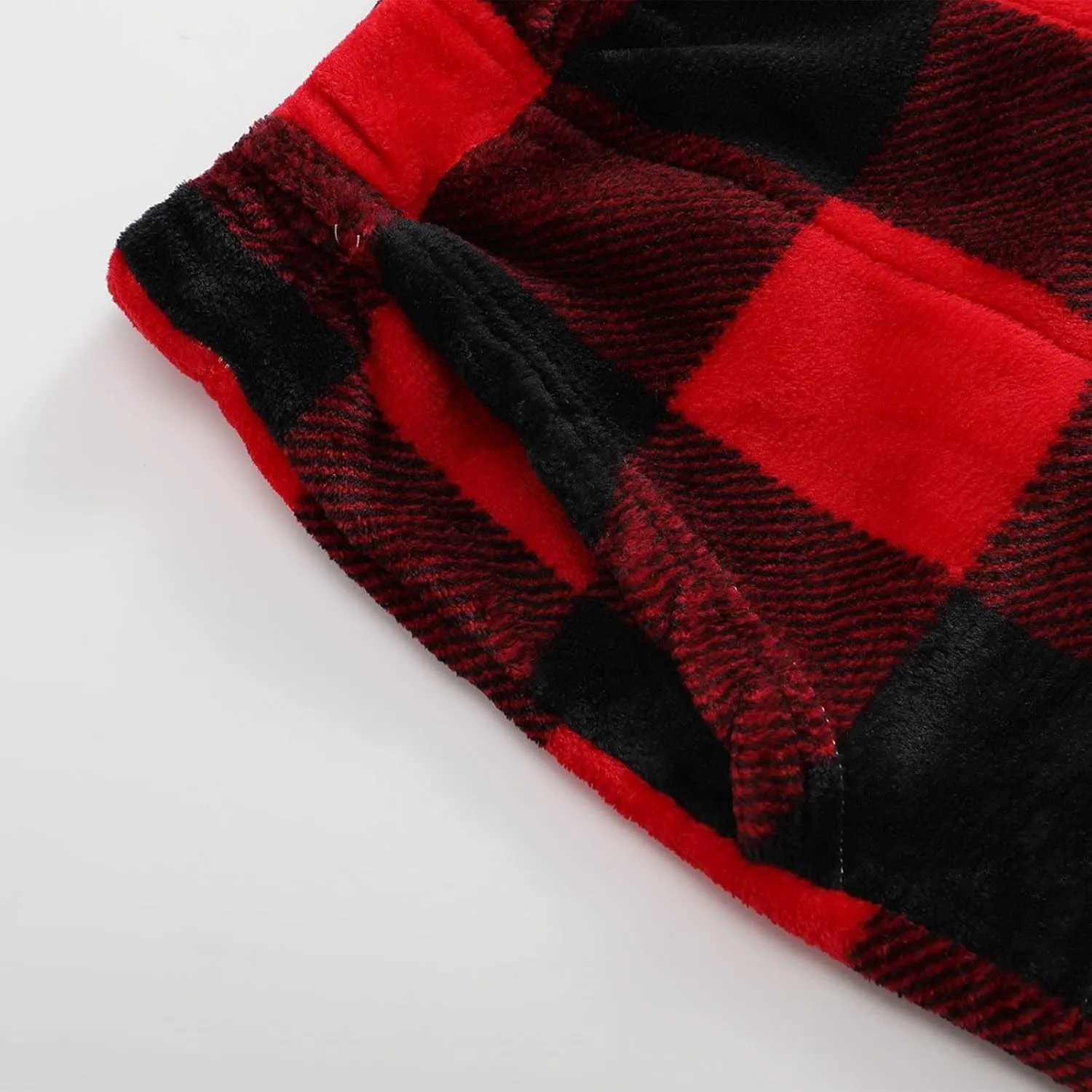 Flannel Pajamas Women Plush Pajama Pants Buffalo Plaid Comfy Soft Pajamas Pants Lounge Stretch Wide Leg Bottoms