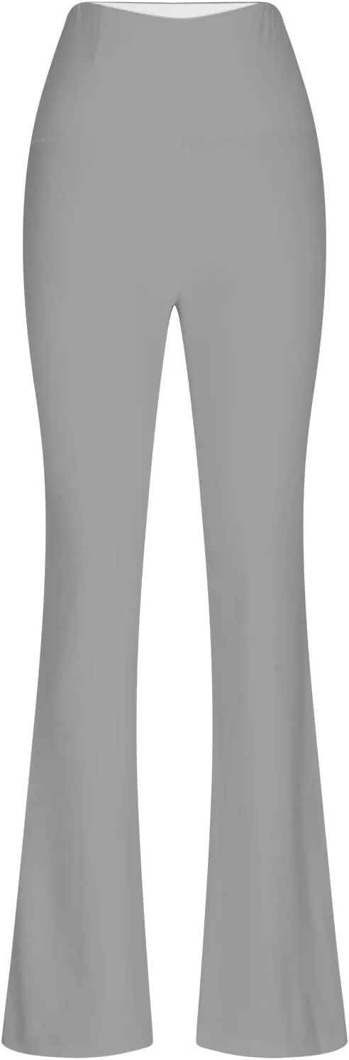 Flare Leggings for Women 2025,High Waist Pull On Workout Leggings Bell Bottom Gym Yoga Pants Tummy Control