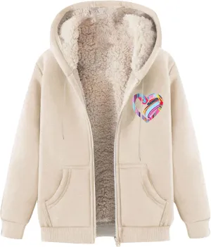Fleece Hoodie for Men Warm Full Zip Sherpa Lined Warm Sweatshirts Jacket Athletic Hoodies Coats Winter Jacket