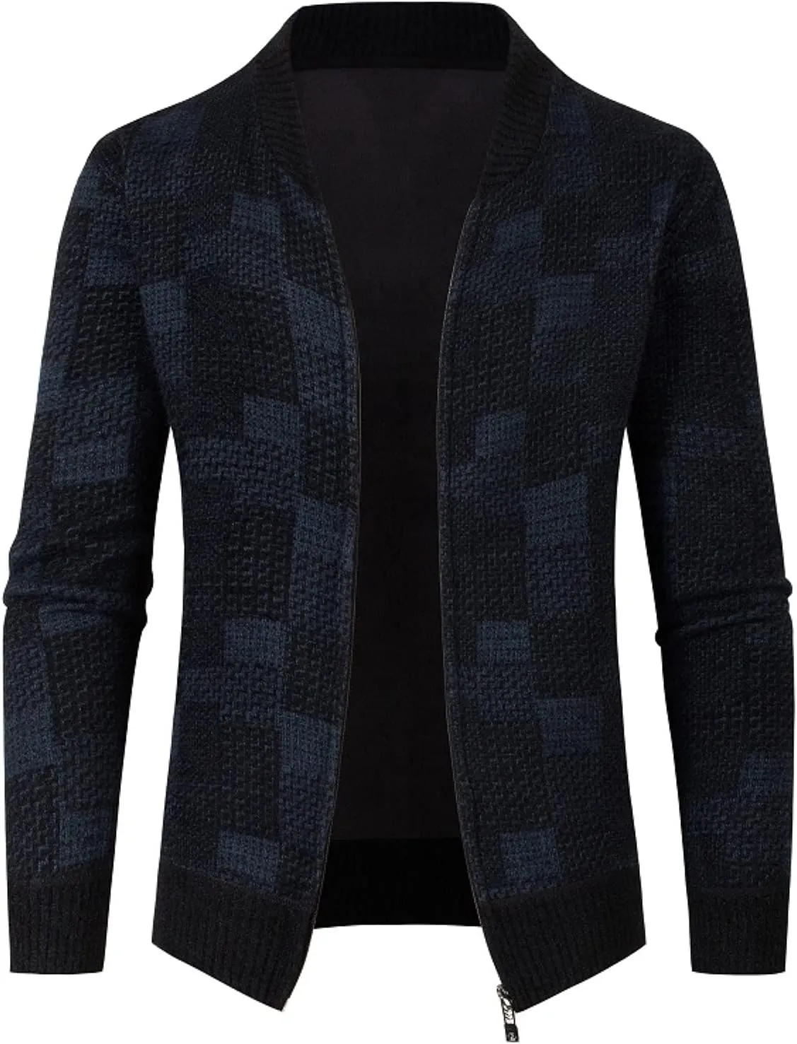 Fleece Hoodies for Men Hooded Shirt Jackets Sweatshirt Long Sleeve Lined Active Jackets Zip Cardigans Fall Winter Sweater