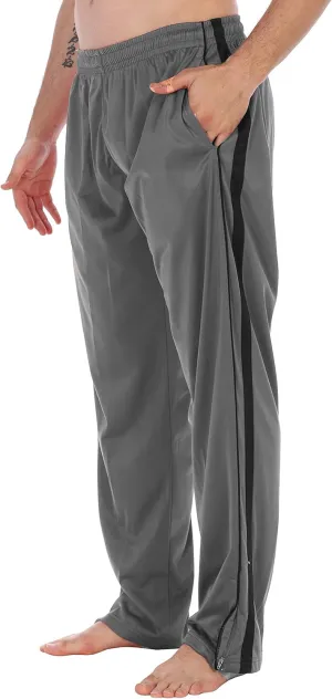 Gioberti Mens Athletic Track Pants with Zip Bottom