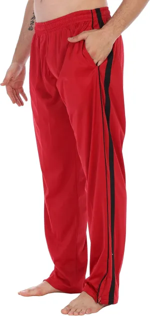 Gioberti Mens Athletic Track Pants with Zip Bottom