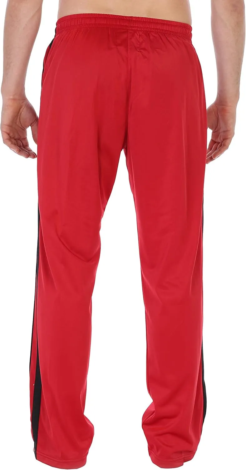 Gioberti Mens Athletic Track Pants with Zip Bottom