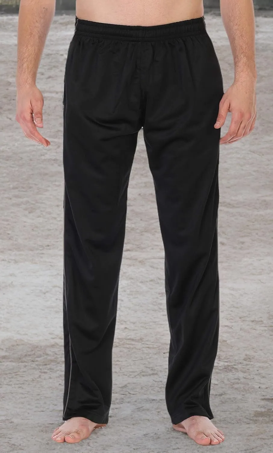 Gioberti Mens Athletic Track Pants with Zip Bottom