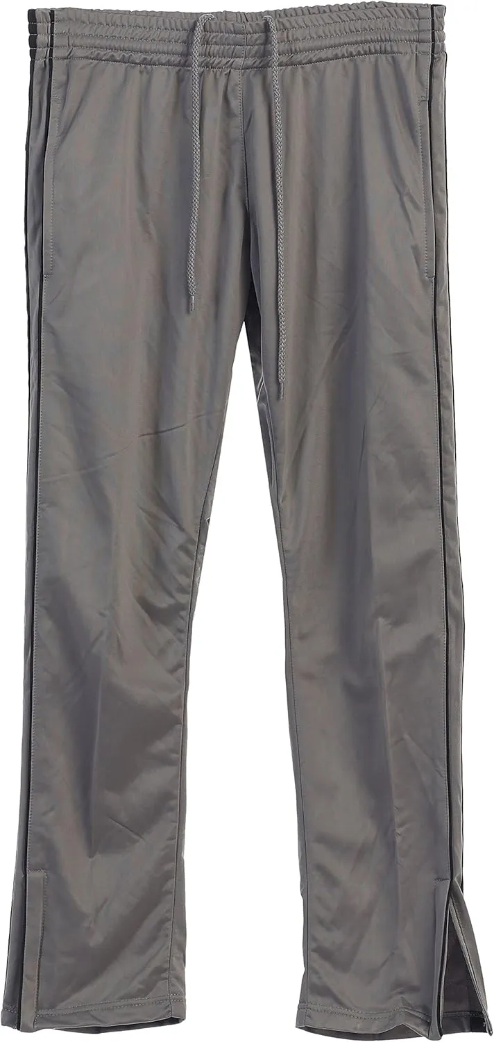 Gioberti Mens Athletic Track Pants with Zip Bottom