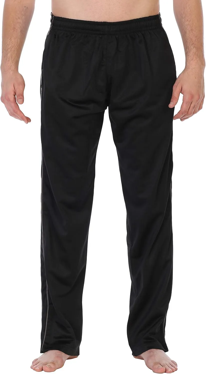 Gioberti Mens Athletic Track Pants with Zip Bottom
