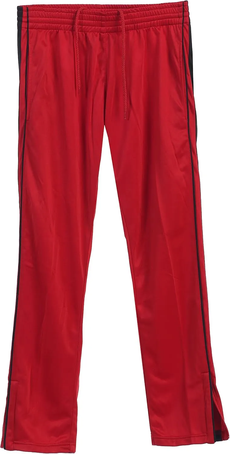 Gioberti Mens Athletic Track Pants with Zip Bottom