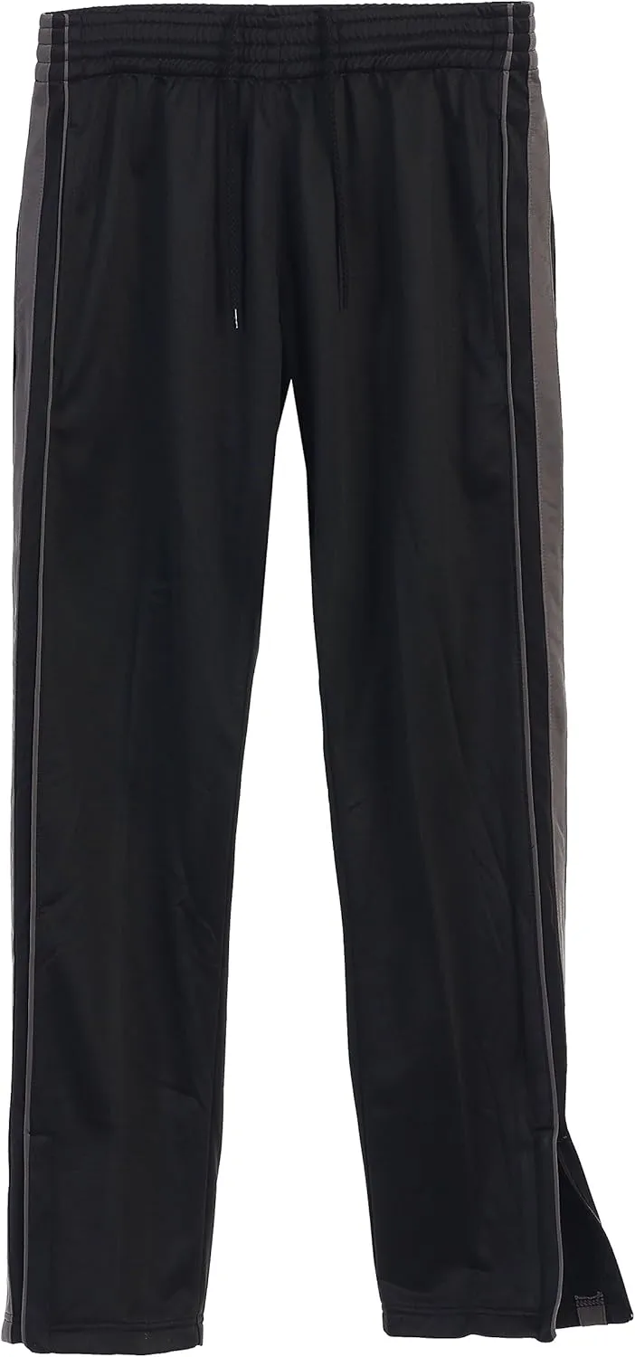 Gioberti Mens Athletic Track Pants with Zip Bottom