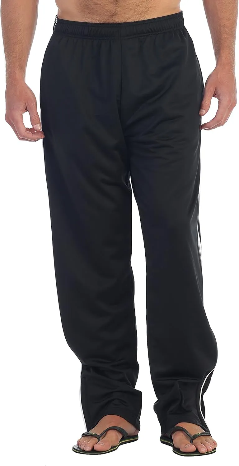 Gioberti Mens Athletic Track Pants with Zip Bottom