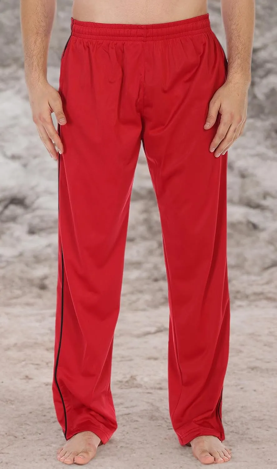 Gioberti Mens Athletic Track Pants with Zip Bottom