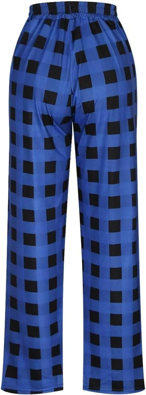 GOFULY Christmas Pajama Pants Men Comfy Plaid Sleep & Lounge Pj Elastic Waist Drawstring Pants Sleepwear Pants With Pockets