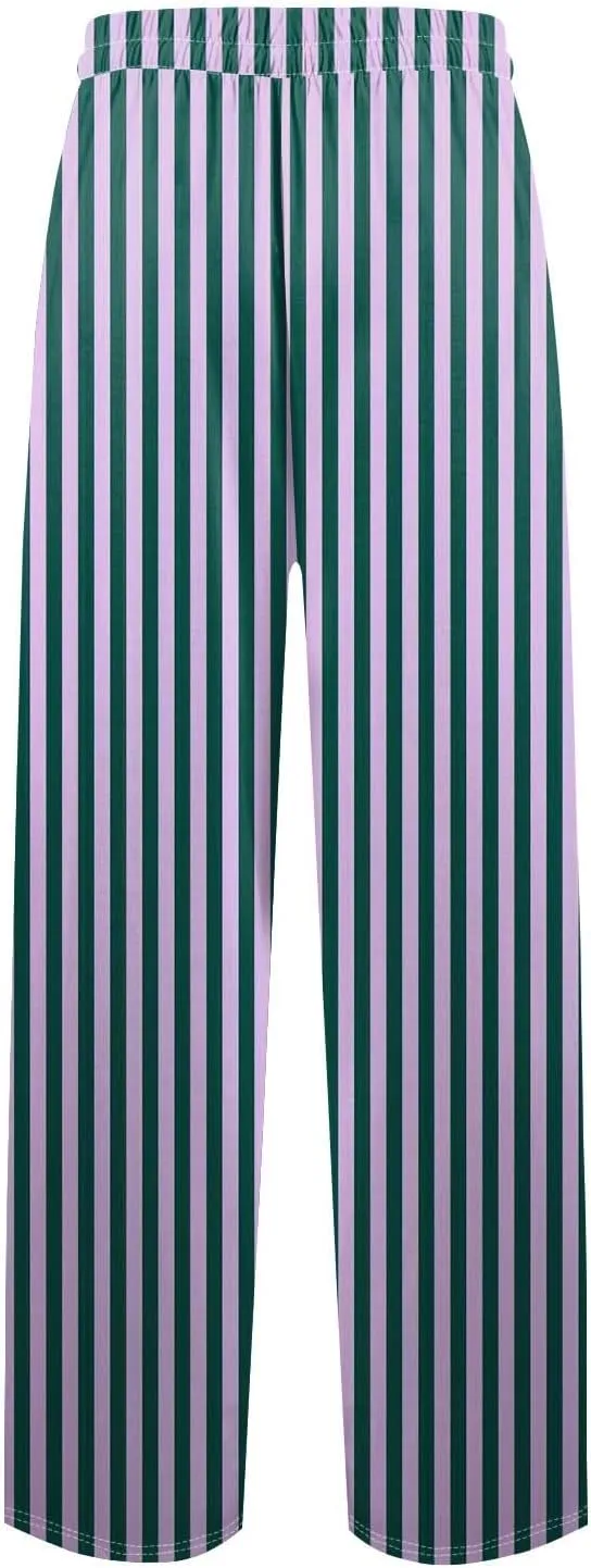 GOFULY Pajama Pants Men Soft Plaid Sleep & Lounge Pj Bottoms Elastic Waist Drawstring Knit Pants 2024 Sleepwear Pants Pockets