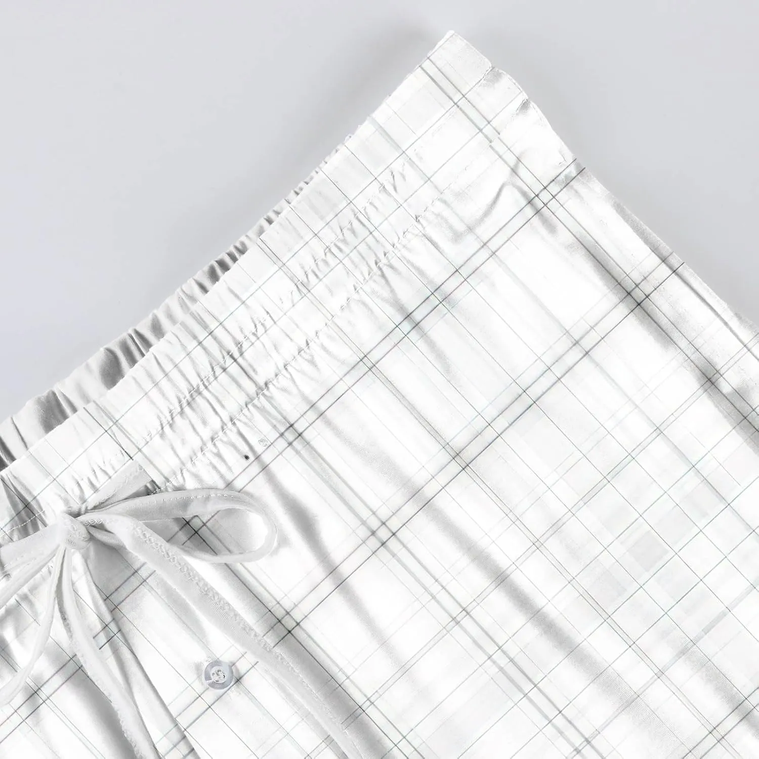 GOFULY Sweatpants For Men Tall Plaid Pajamas Pj Pants Elastic Waist Drawstring Knit Pants Fashion Sleep Lounge Pant Pockets