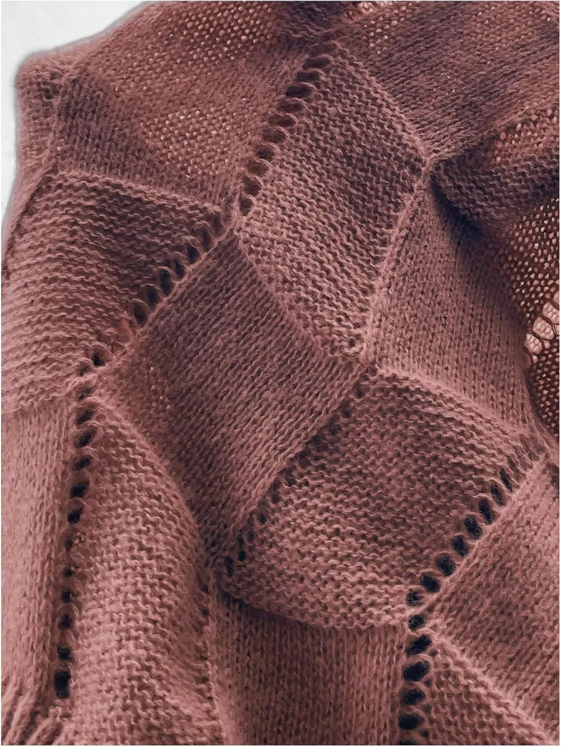 GORGLITTER Women's Cable Knit Sweater Dress Long Sleeve Knit Short Bodycon Dresses