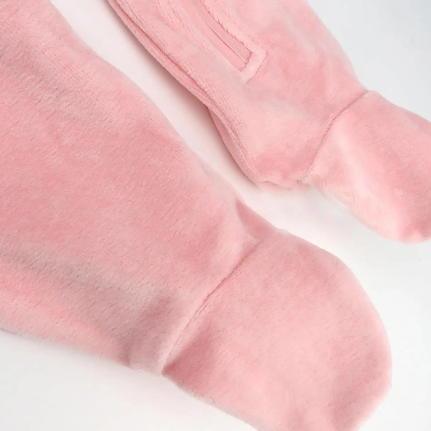 HonestBaby Unisex Baby Velour Sleep & Play Footed One-Piece Pajama Sleeper 100% Organic Cotton