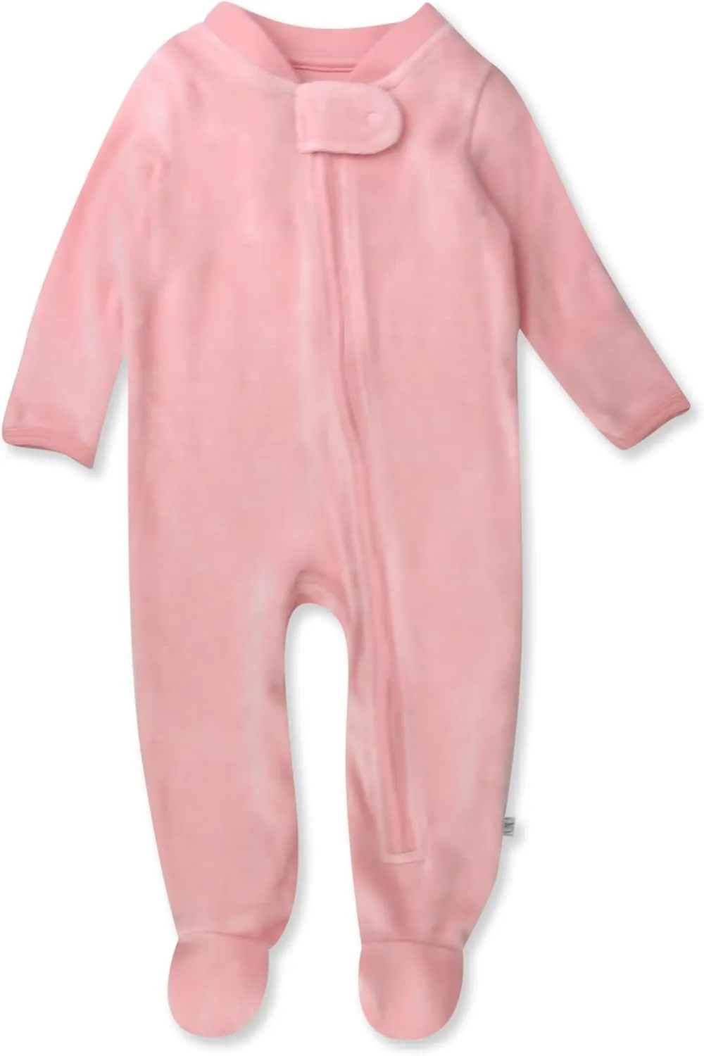 HonestBaby Unisex Baby Velour Sleep & Play Footed One-Piece Pajama Sleeper 100% Organic Cotton