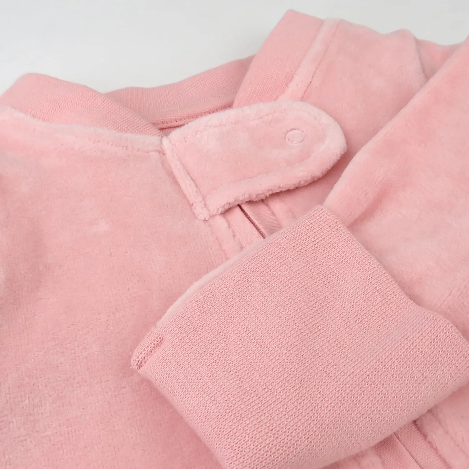 HonestBaby Unisex Baby Velour Sleep & Play Footed One-Piece Pajama Sleeper 100% Organic Cotton
