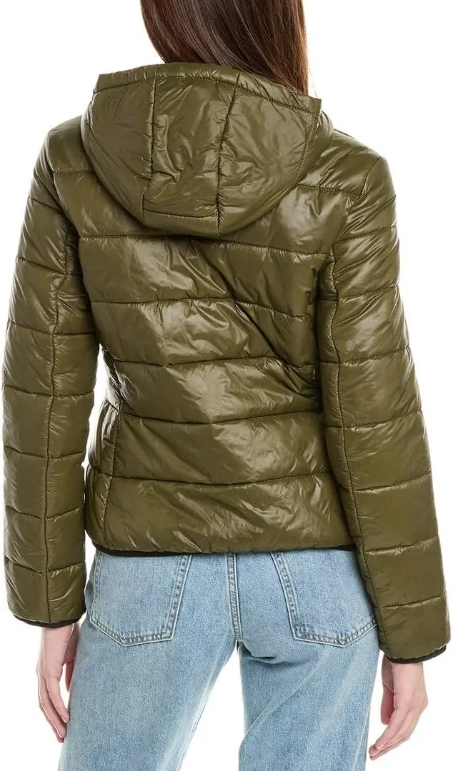 HUGO Women's Light Weight Hooded Puffer Jacket
