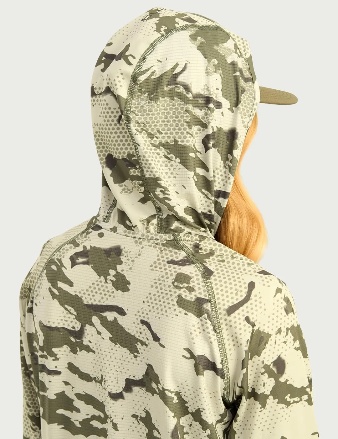 HUK Boys' KC Scott Patterned Hoodie, Performance Hooded Fishing Shirt