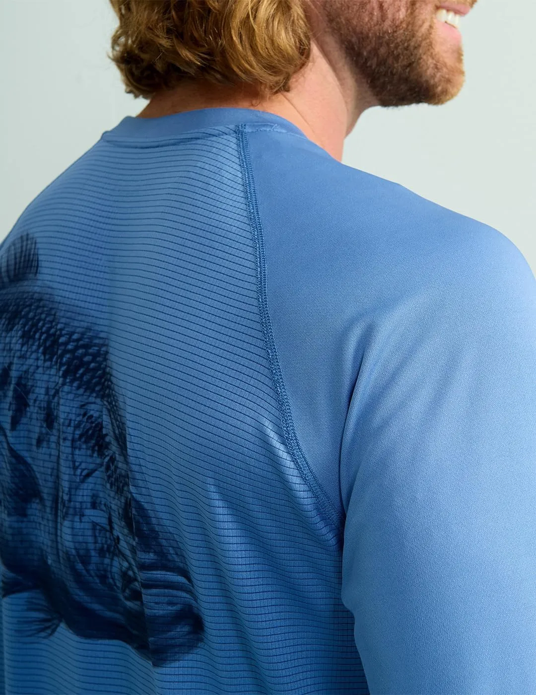 HUK Men's Kc Scott Patterned Icon Crew, Performance Long Sleeve Fishing Shirt