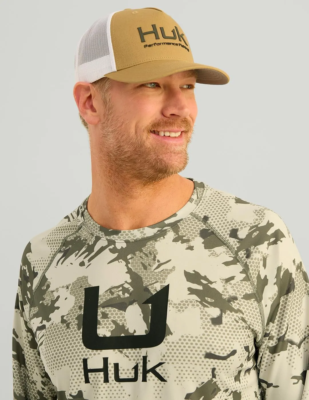HUK Men's Kc Scott Patterned Pursuit Hoodie, Hooded Fishing Shirt