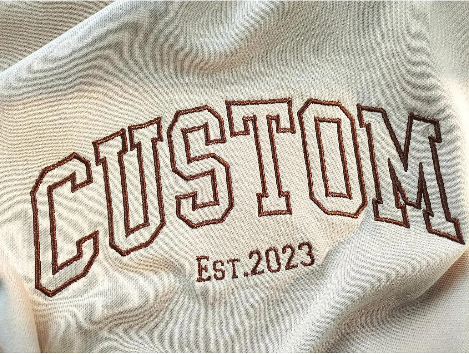 IZI POD Personalized Embroidered Mama Sweatshirt, Mama Sweatshirt, Custom Sleeve Embroidered Sweatshirt for Christmas