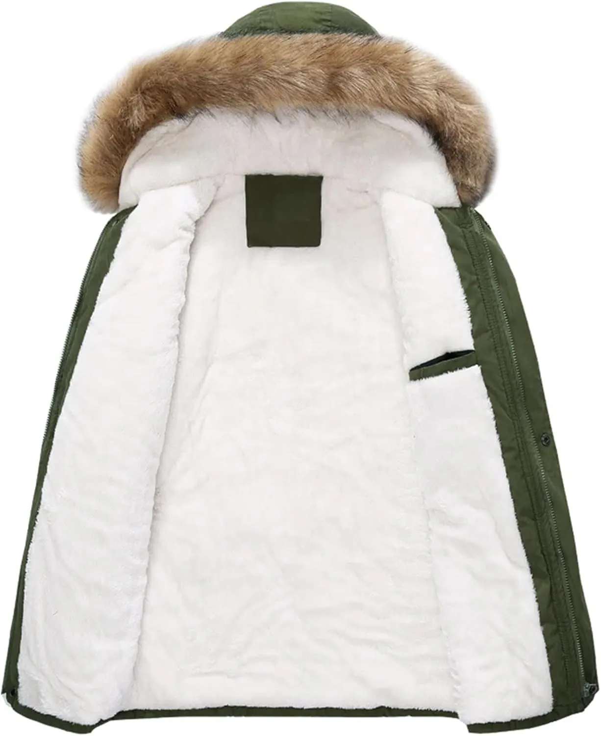 Kelsiop Parkas Men Winter Thick Warm Jacket Slim Hooded Outwear Warm Coats Casual Solid