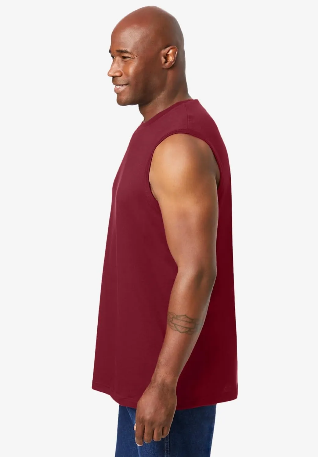KingSize Men's Big & Tall Shrink-Less Lightweight Muscle T-Shirt