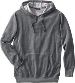 KingSize Men's Big & Tall Tall Velour Long-Sleeve Pullover Hoodie