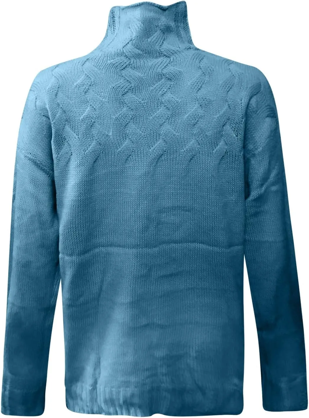 lcepcy Womens Turtleneck Sweater Casual Long Sleeve Knit Pullover Comfy Cable Knit Pullover Sweaters