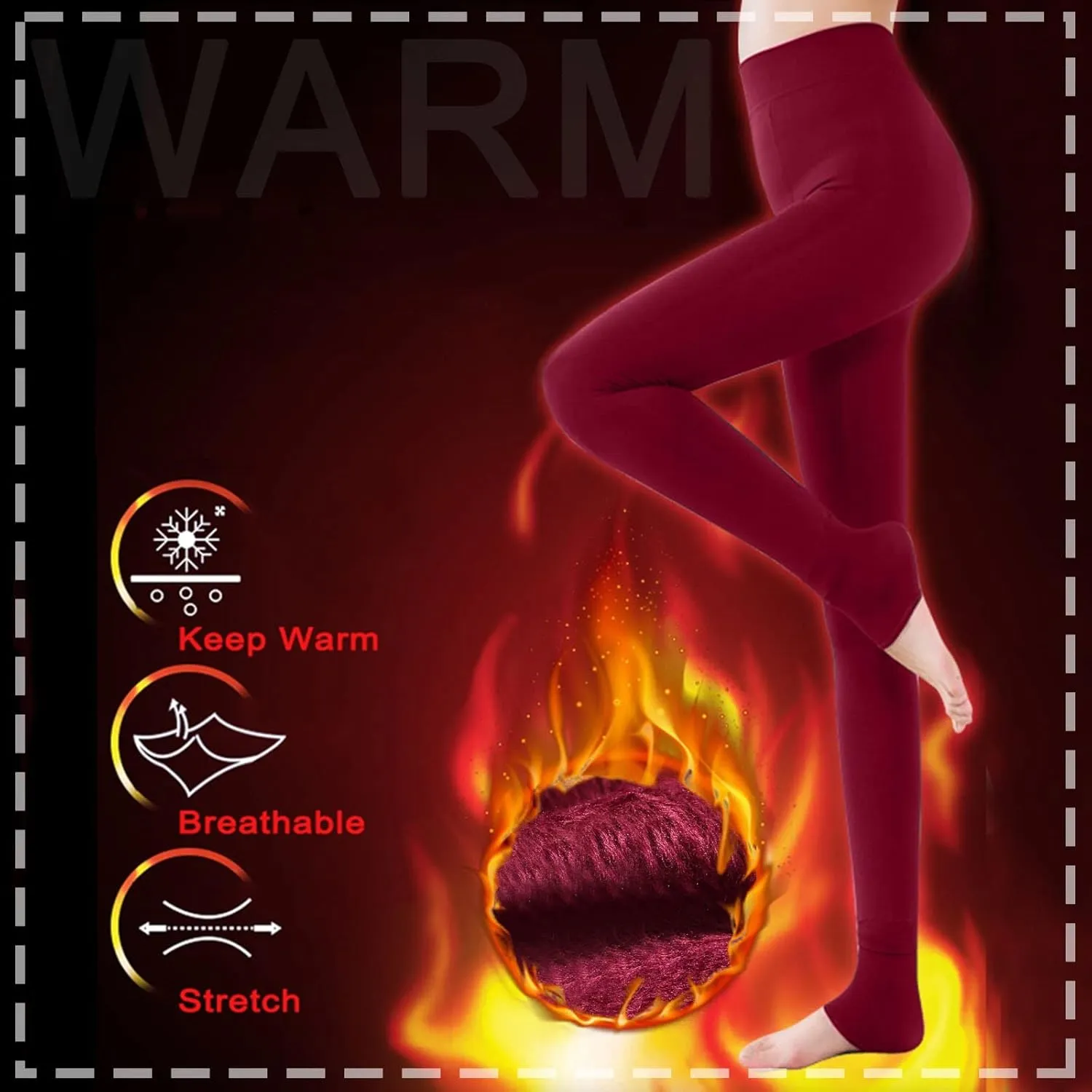 LCMTWX Halloween Leggings Leggings Warm Lined Pants Women Warm Fleece Tights Thick Pants Halloween Leggings Winter Warm