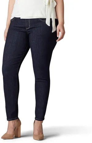 Lee womens Plus Size Sculpting Slim Fit Skinny Leg Pull on Jean