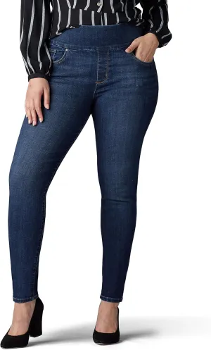 Lee womens Plus Size Sculpting Slim Fit Skinny Leg Pull on Jean