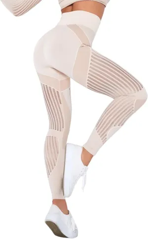 Leggings Compression Pants Women for Sports, Gym - high Waist Booty Scrunch Butt Yoga Pants, Fashion