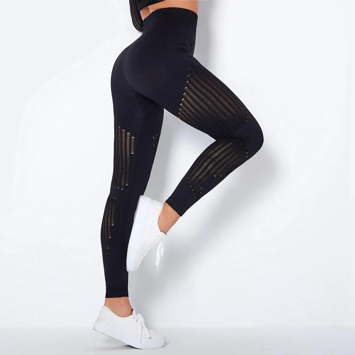 Leggings Compression Pants Women for Sports, Gym - high Waist Booty Scrunch Butt Yoga Pants, Fashion