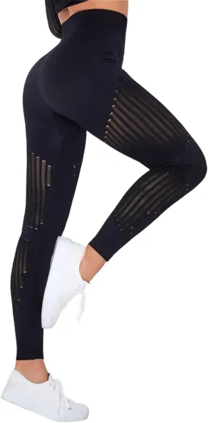 Leggings Compression Pants Women for Sports, Gym - high Waist Booty Scrunch Butt Yoga Pants, Fashion