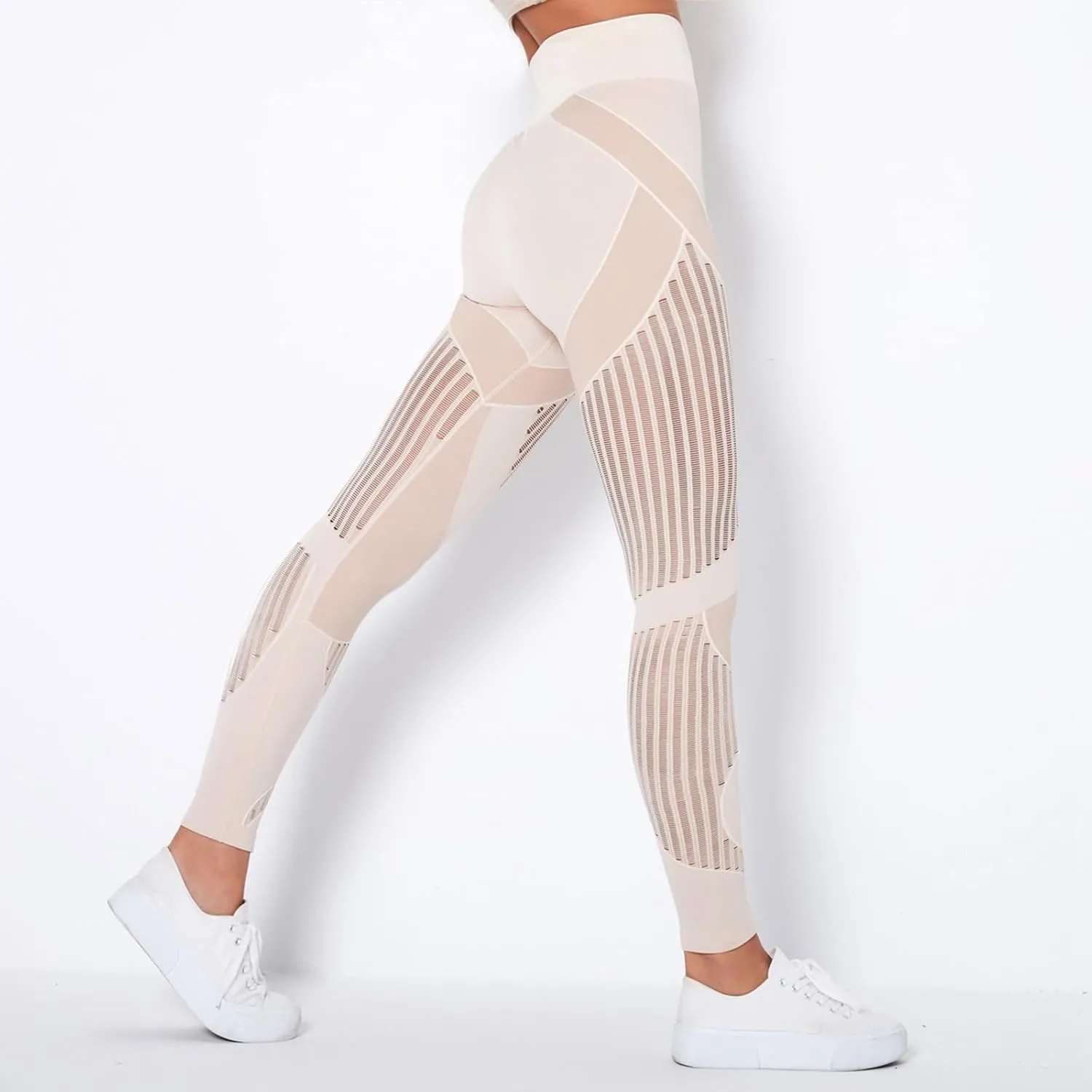 Leggings Compression Pants Women for Sports, Gym - high Waist Booty Scrunch Butt Yoga Pants, Fashion