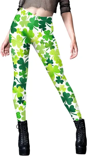 Leggings for Women Butt Lift Irish Saint Patricks Day Legging St. Patrick's Day Dress Pants 2025 Trendy