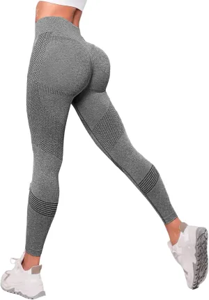 Leggings for Women Sexy Seamless Workout Yoga Butt Lifting Leggings Tummy Control Stretch Active Pants Fitness Clothing