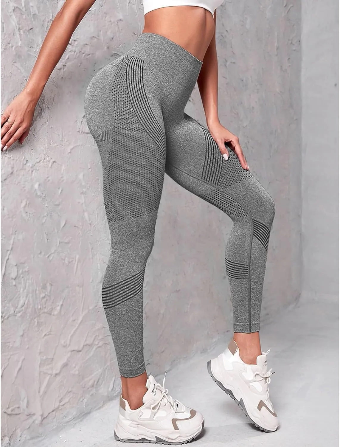 Leggings for Women Sexy Seamless Workout Yoga Butt Lifting Leggings Tummy Control Stretch Active Pants Fitness Clothing