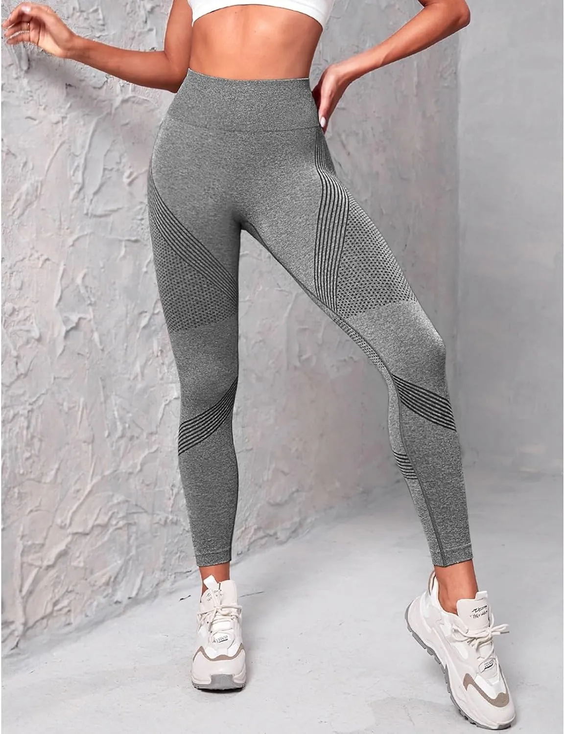 Leggings for Women Sexy Seamless Workout Yoga Butt Lifting Leggings Tummy Control Stretch Active Pants Fitness Clothing