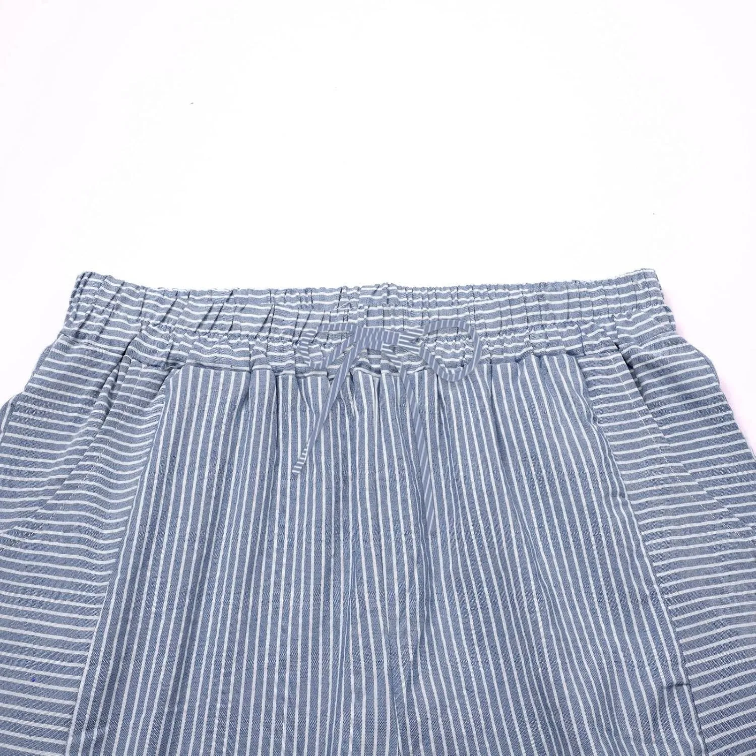 Linen Pants Women Summer Petite Striped Pants Ladies Gauze Pant Women's Pull On Trousers for Women Striped Pants