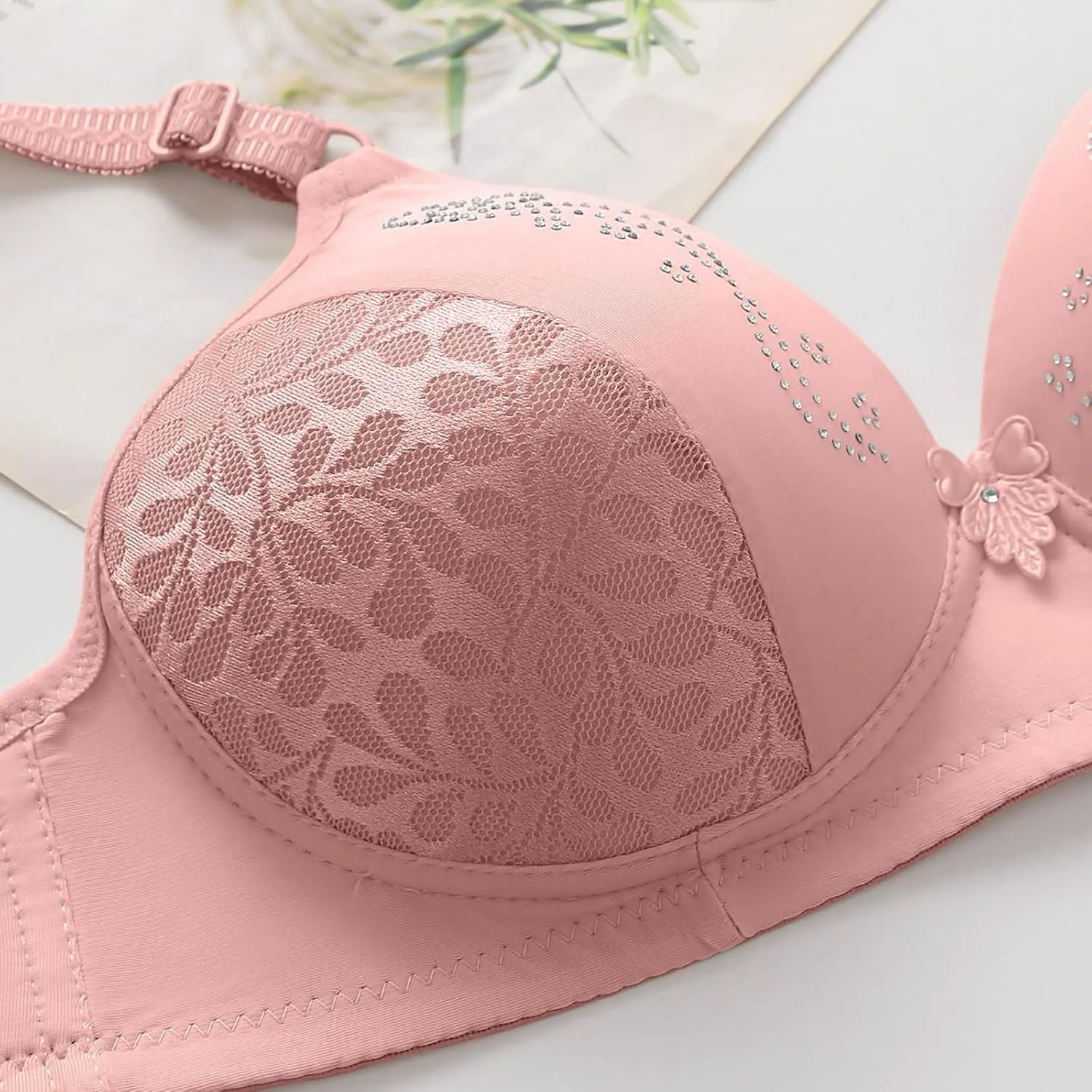 Lingerie for Women 2 Piece Set Women Underwear Brassiere White Lace Bralette Filifit Sculpting Uplift Bra