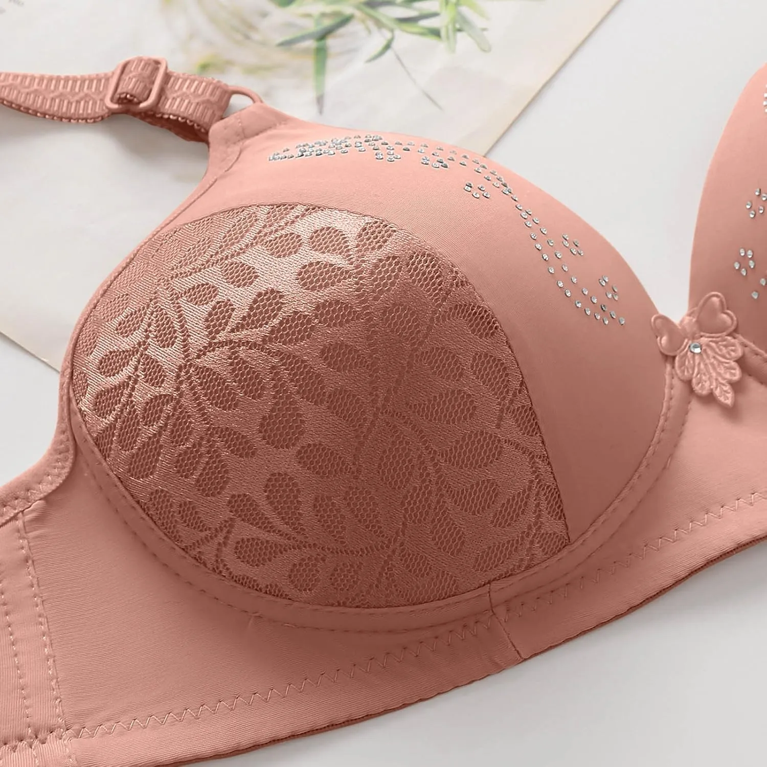 Lingerie for Women 2 Piece Set Women Underwear Brassiere White Lace Bralette Filifit Sculpting Uplift Bra