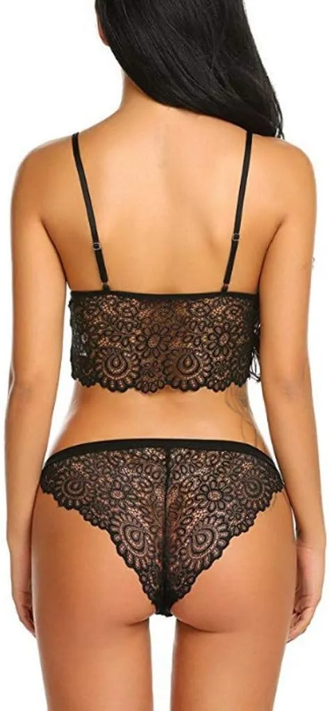 Lingerie Sets for Women Sexy Bodysuit Women Lace Sexy Set and Bra Panty Bralette Lace