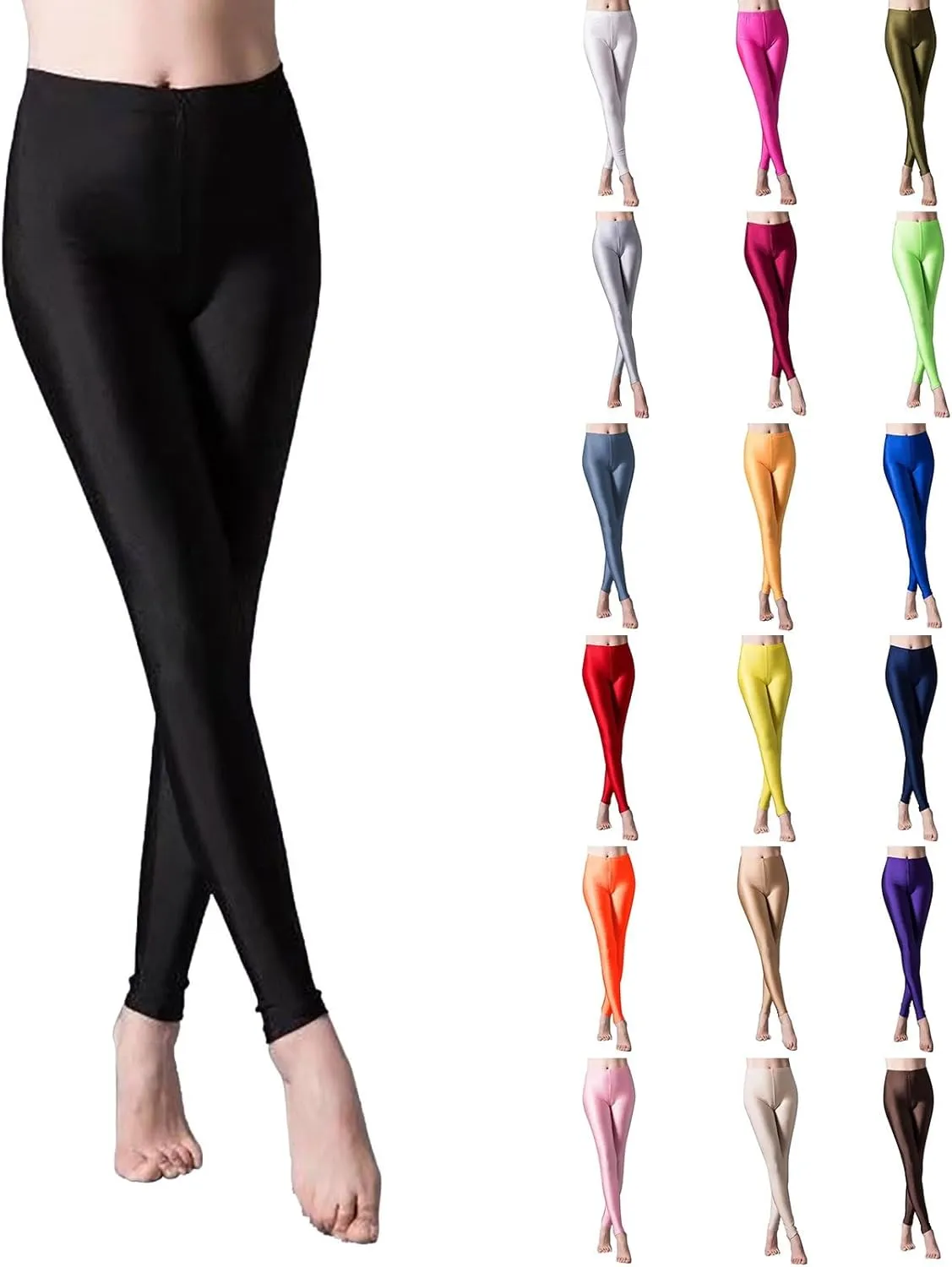 Litetao Womens Leggings High Waisted Elastic Waist Workout Sport Gym Bottoms Pants Skinny Yoga Legging Pants Slim Fit