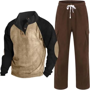 Loose Sweatshirt Pants for Men Sleeve Jacket Name Brand Men Sweatsuits Mens Fuzzy Hoodie Men 2 Piece Sweatsuits Mens