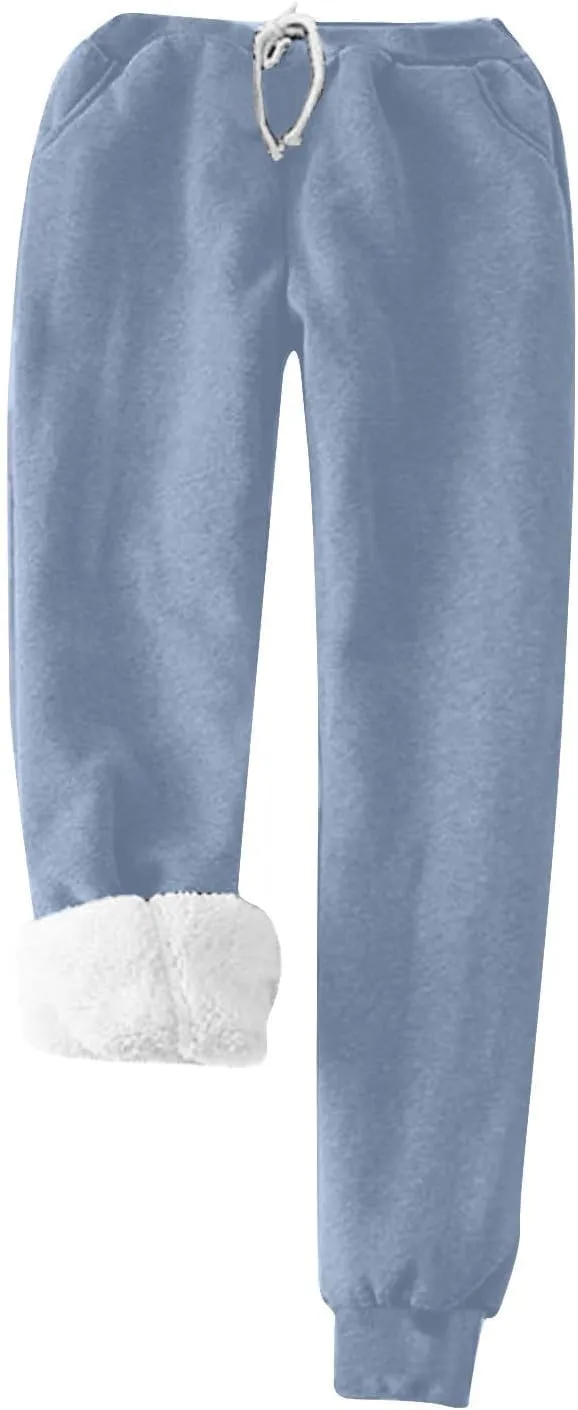 Lounge Sets for Women Yes I'm Cold Me 24:7 Sweatshirt Winter Warm Sherpa Fleece Lined Pants Soft Pjs Sleepwear